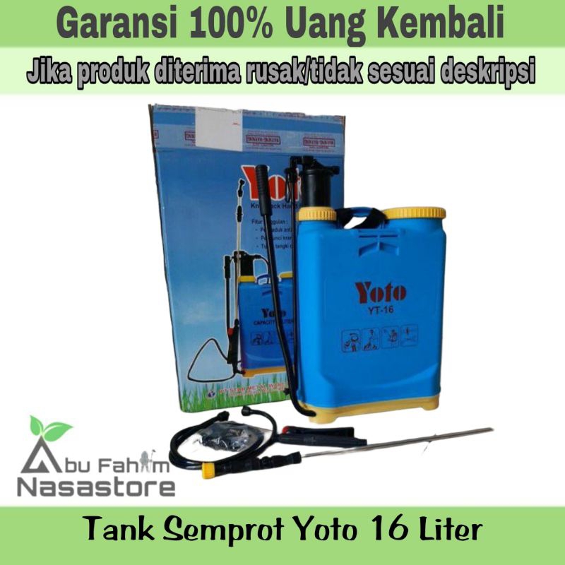 TANK SEMPROT YOTO 16 LITER YT16/SPRAYER MANUAL/ALAT SEMPROT BERTEKANAN/YOTO 16 LITER YT16