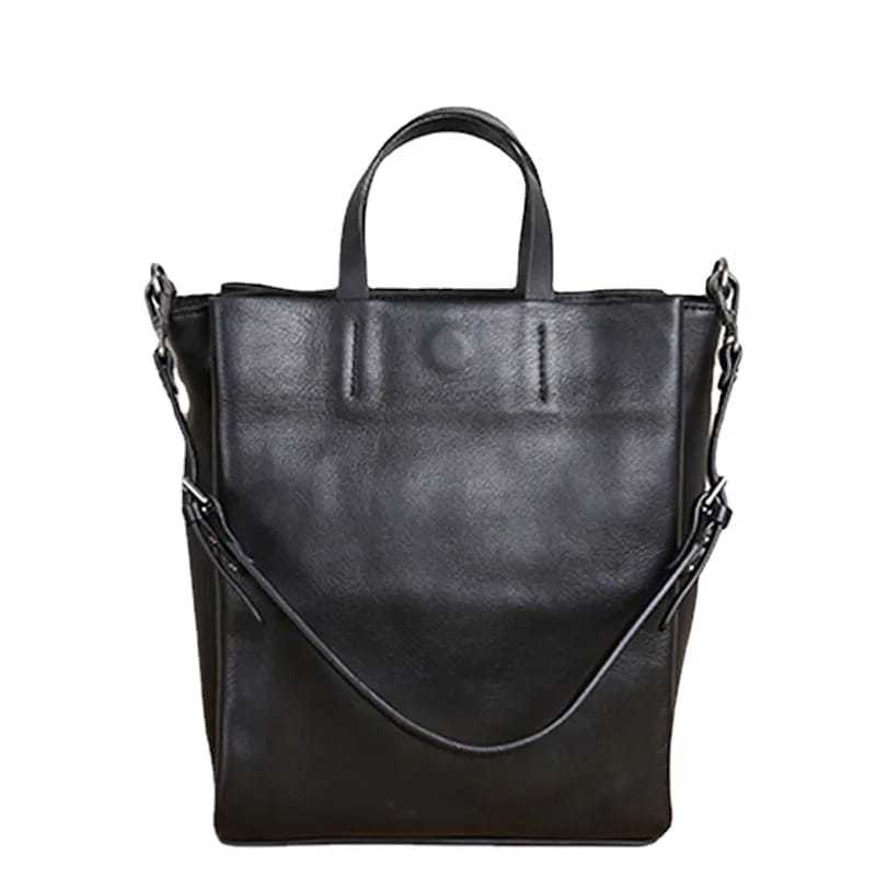 Tas Travel Netral Kasual Pria Tas Tangan, Selempang Kulit Asli Garut