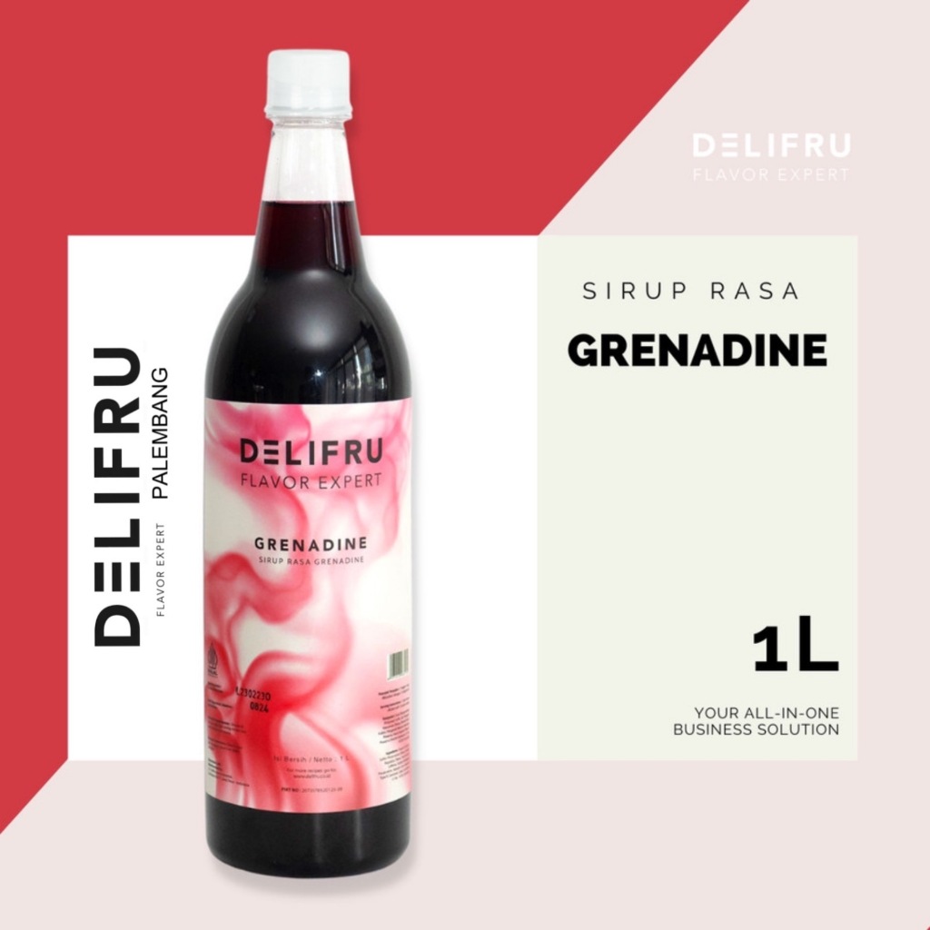 

Delifru Syrup Grenadine - Sirup Delima 1 Liter