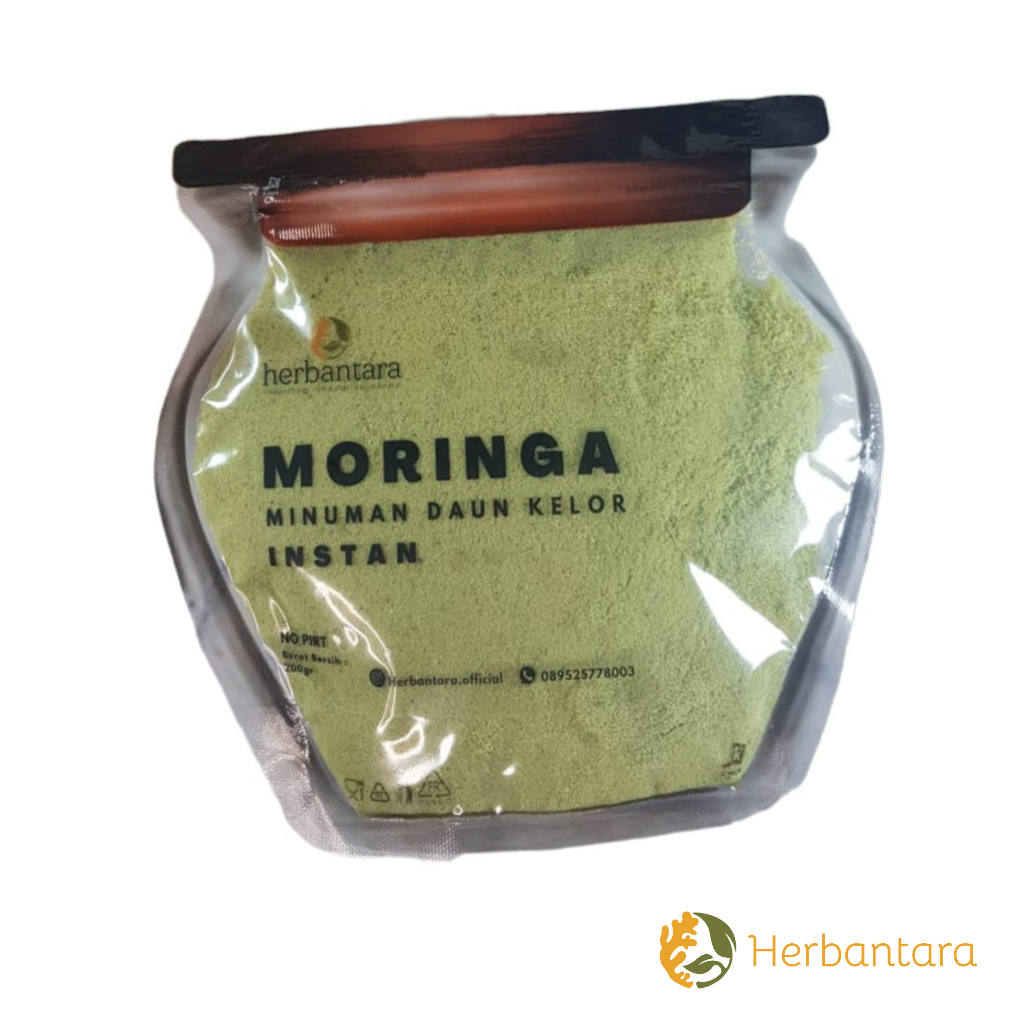 

Herbantara - Minuman Jamu Rempah Instan - Moringa Daun Kelor 250g