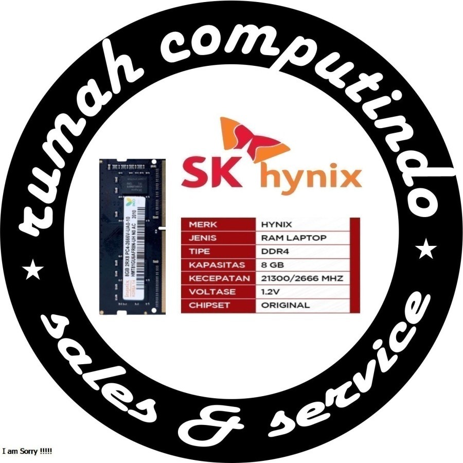RAM HYNIX DDR4 8GB PC21300 2666MHZ
