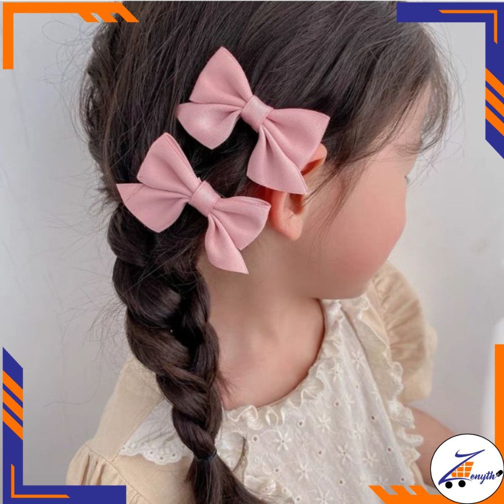 1 Set 2PCS Jepitan Rambut Pita / Jepit Lucu Anak / Hair Pin Korea