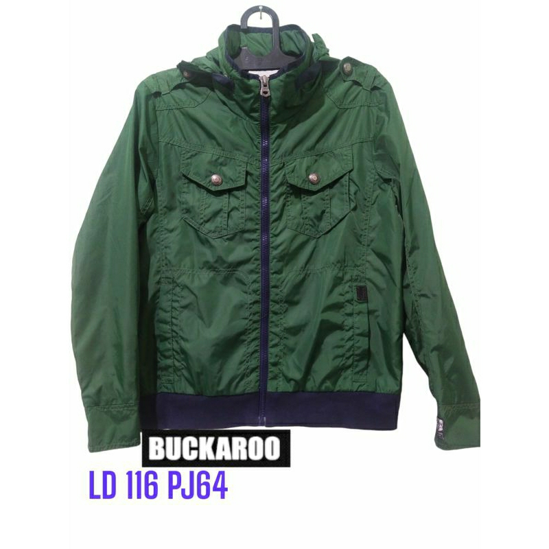 Jaket hoodie parasut buckaroo