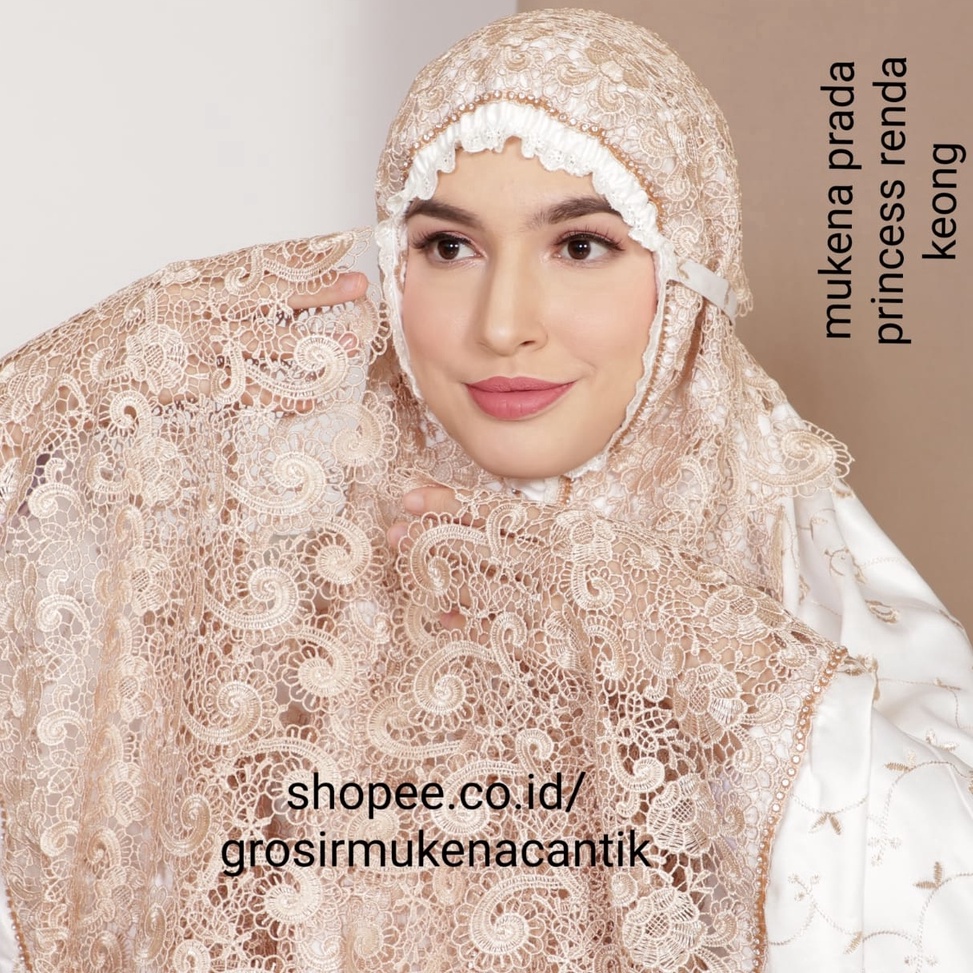 Chekout.. Mukena prada PRINCESS | renda keong