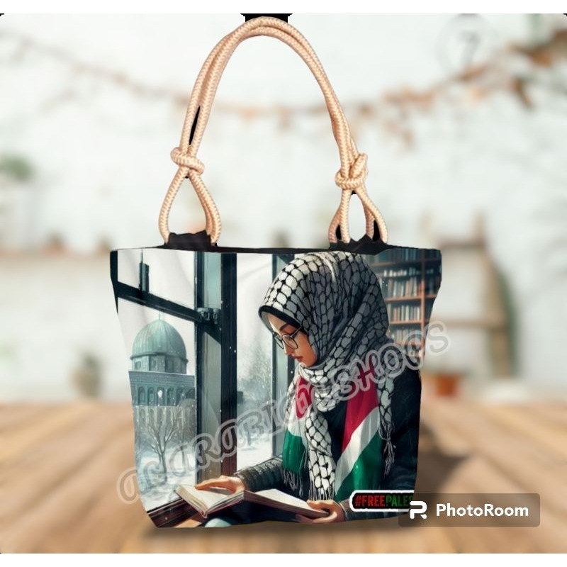 TAS WANITA TOTBAG TALI SUMBU/SOUVENIR OLEH OLEH HAJI DAN UMROH