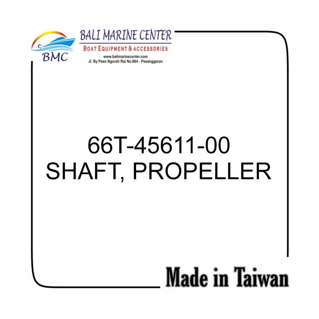 66T-45611-00 SHAFT, PROPELLER 40PK XMH