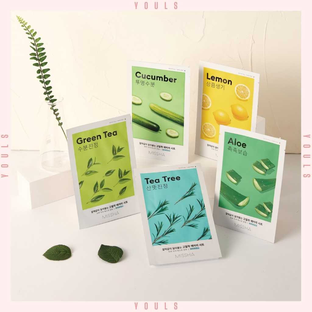 YOULS | Missha Airy Fit Sheet Mask |  Masker Wajah | 19g