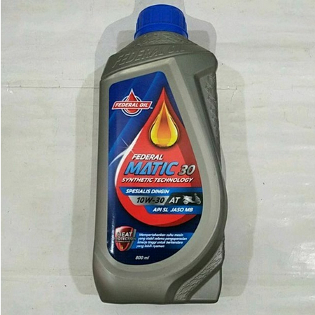 Oli Federal Matic Ecomaxx 30 10w-30 800ml DIJAMIN ORIGINAL