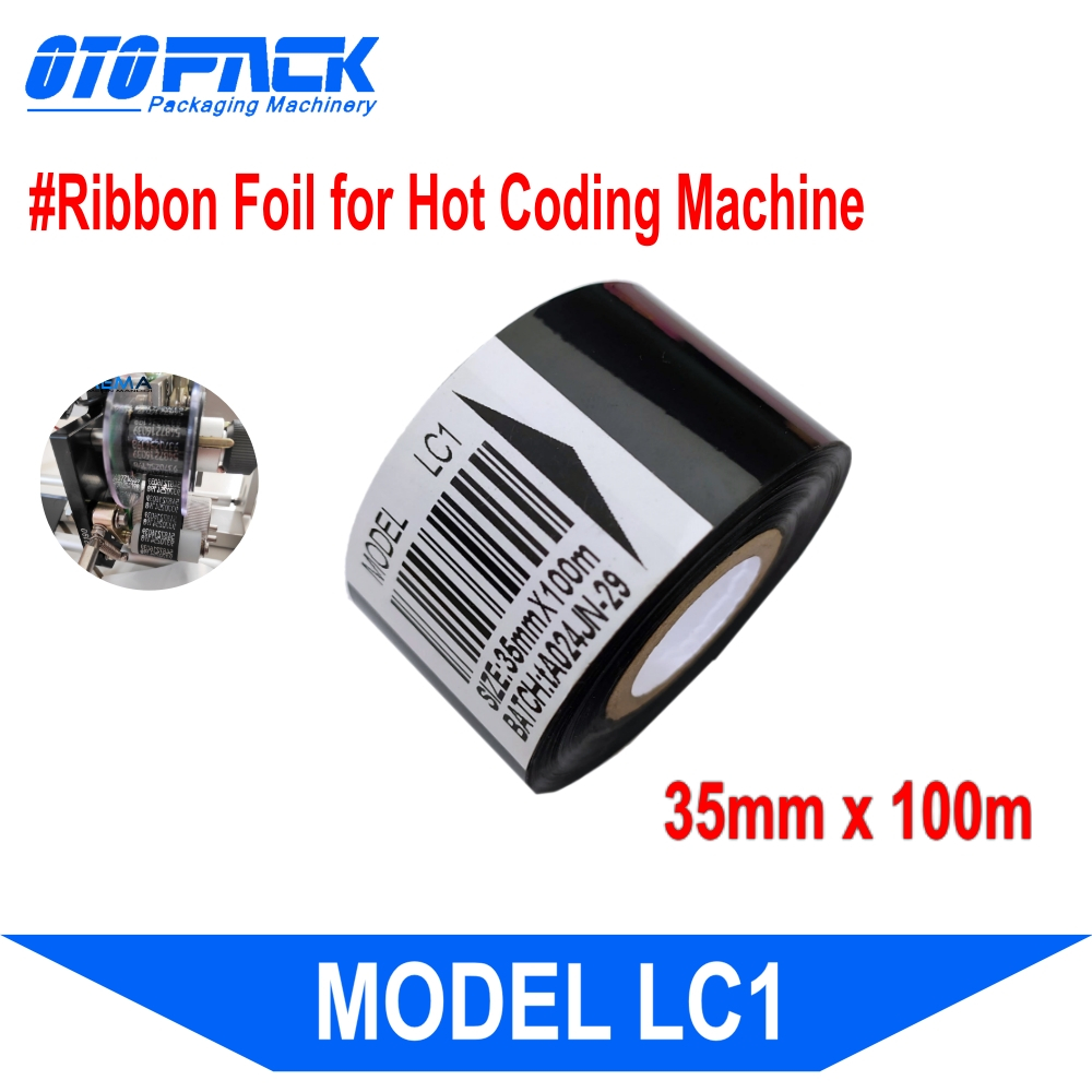 

RIBBON TAPE LC1 35MM X 100MM HOT STAMPING FOIL TINTA PITA MESIN CODING