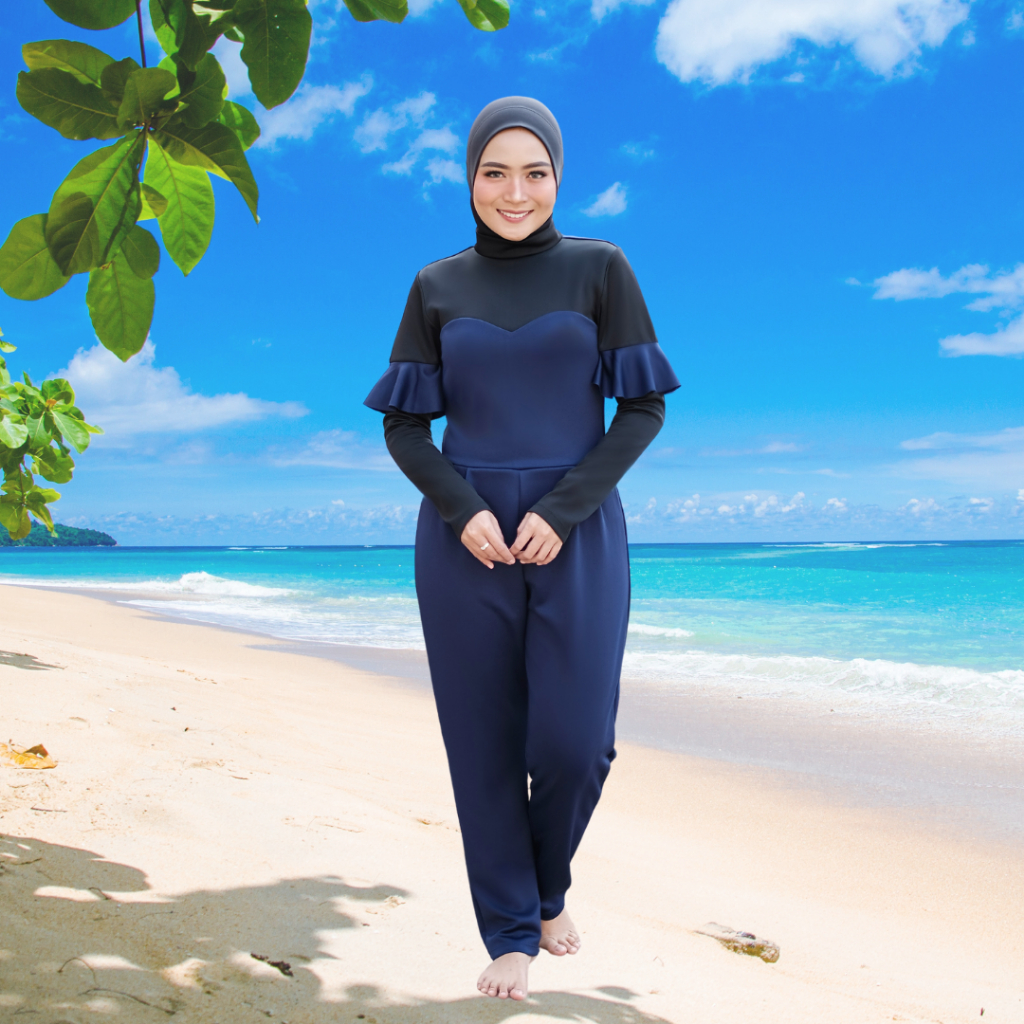 Adelle SET, Baju Renang Muslimah, Baju Renang Muslim, Baju Renang Hijab, Baju Renang Muslimah Dewasa