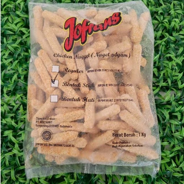 

Jofrans Nugget Stick Curah - Berat 1 Kg