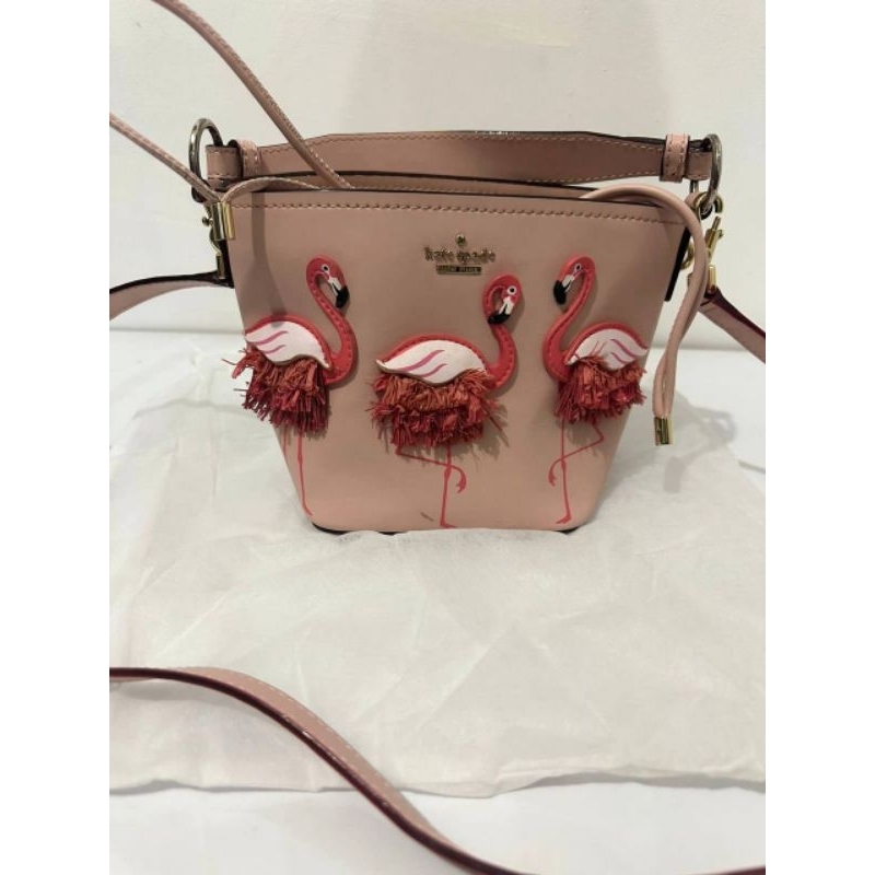 KATE SPADE BUCKET BAG FLAMINGO