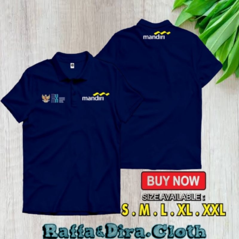 Kaos Kerah Polo Shirt MANDIRI BUMN Kaos Polo Bank Mandiri
