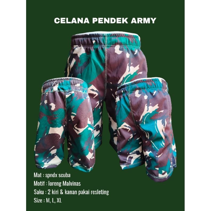celana pendek loreng malvinas / CELANA PENDEK PRIA LORENG TNI // CELANA PENDEK PRIA // CELANA PENDEK