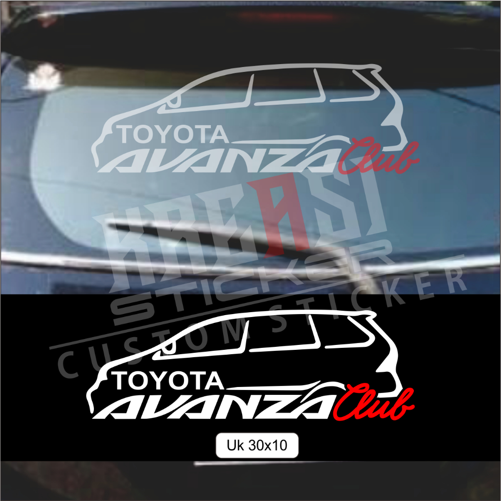 STIKER AVANZA CLUB STICKER MOBIL AVANZA CLUB