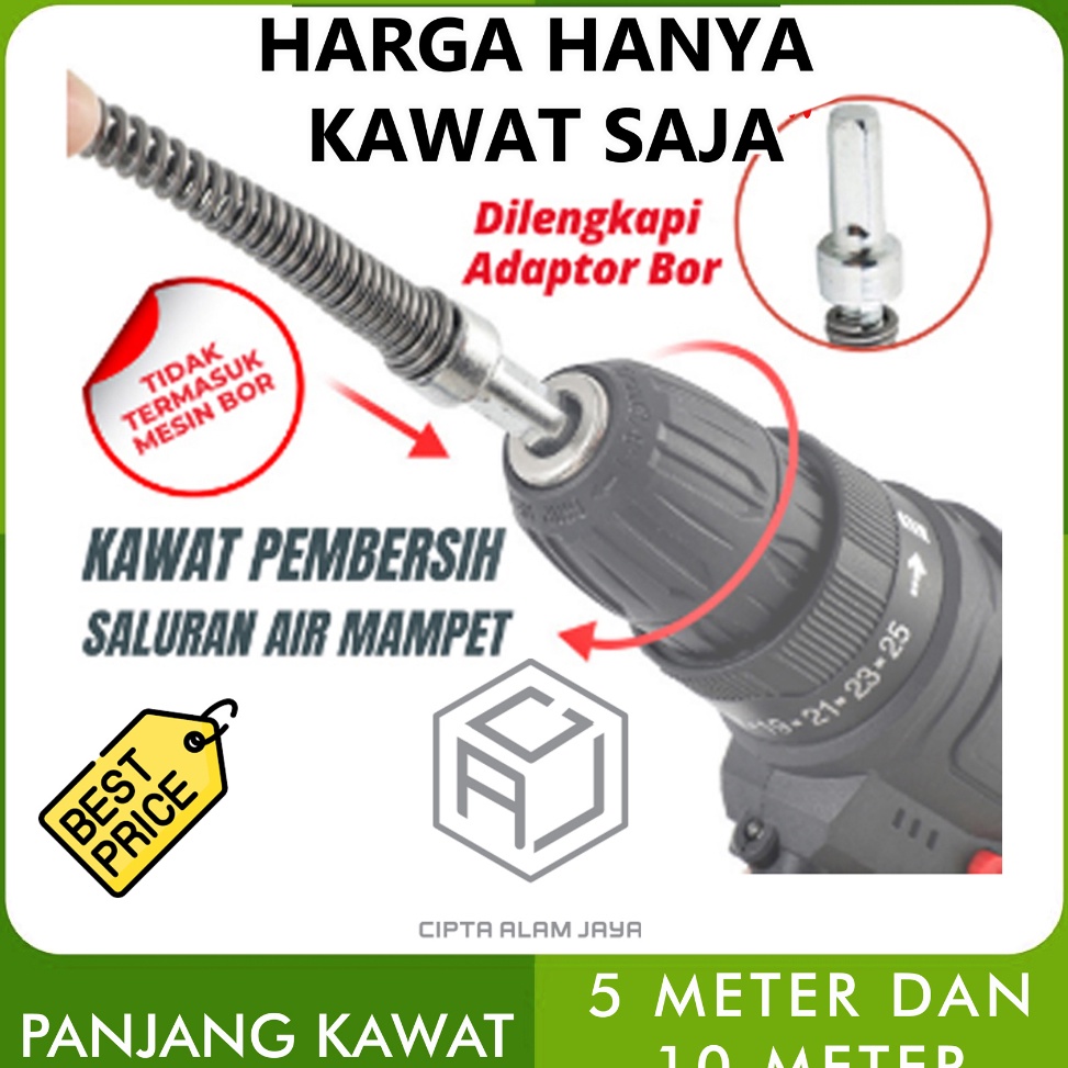 Kawat pembersih saluran air pipa mampet Baru ╭(