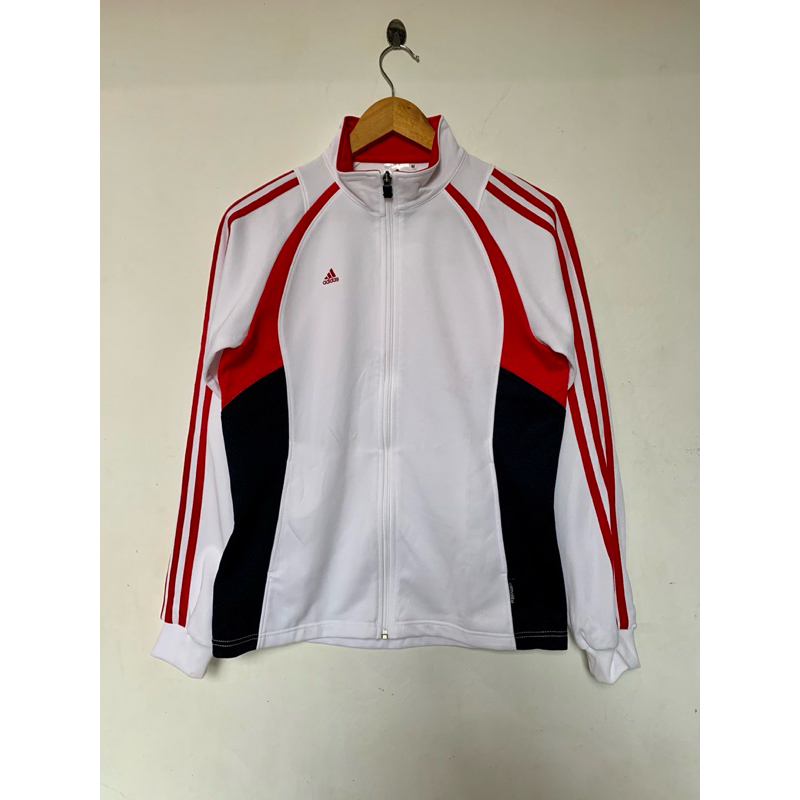 Adidas Tracktop Jacket Warna Putih Merah