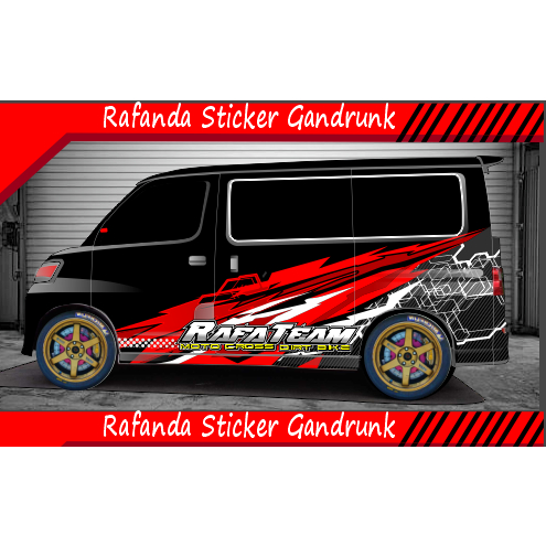 STIKER DECAL GRANDMAX BLINDVAN LUXIO APV AVANZA DLL