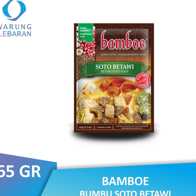 

Paling Popular Bamboe Bumbu Soto Betawi 65 GR