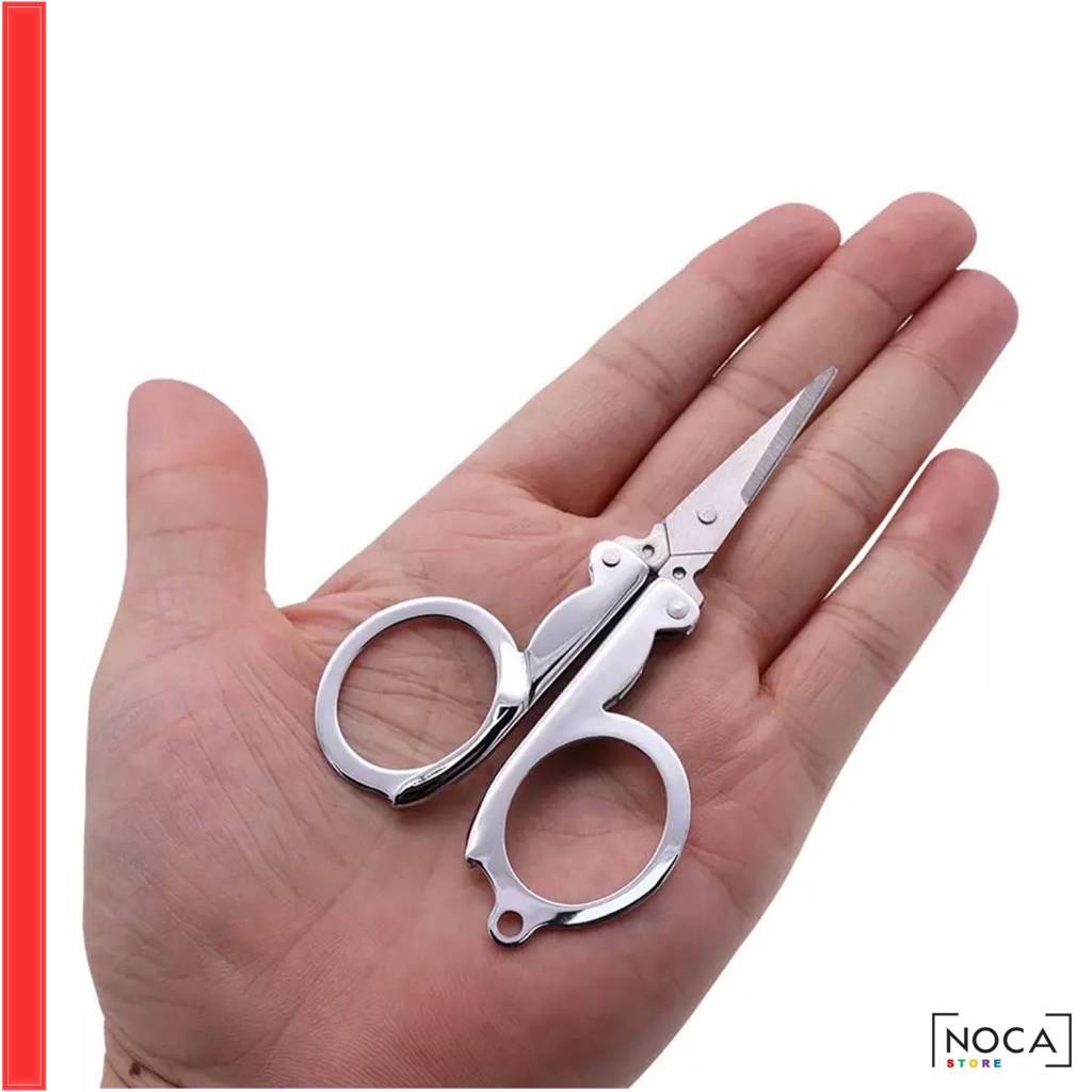 

Gunting LIPAT Stainless MINI Portable Full Alloy Classic Trip Folding Scissors - Kecil Saku Anti Karat Tajam Pemotong Serbaguna