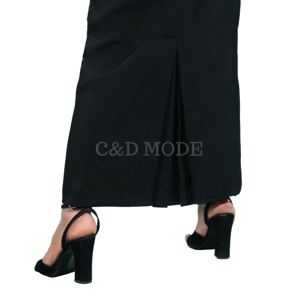 FLASH SALE ROK PANJANG KERJA WANITA KANTOR HITAM / ROK SPAN KERJA WANITA / ROK SPAN HITAM PANJANG