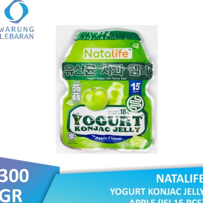 

47 Natalife Yogurt Konjac Jelly Apple (Isi 15 Pcs) 300gr Terlaku.! )V