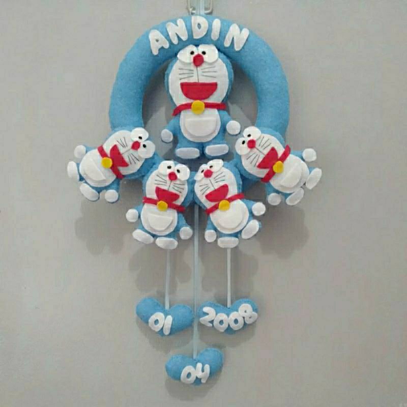 HIASAN PINTU KAMAR CUSTOM NAMA / KARAKTER BONEKA LINGKARAN