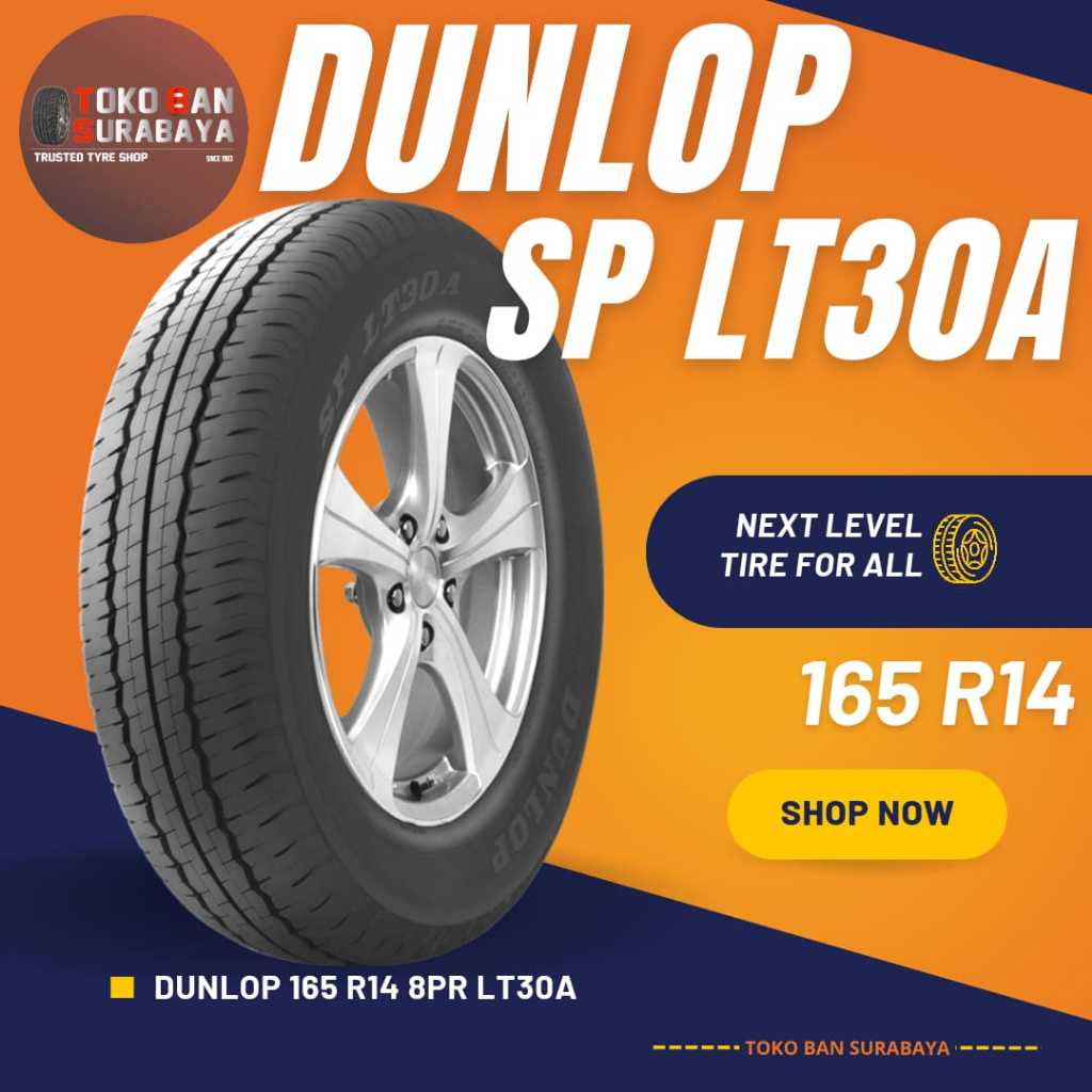 Ban Dunlop DL 165 R14 8PR 165/R14 165R14 165-14 165/14 8 PR R14 R 14 SP LT30A LT 30A