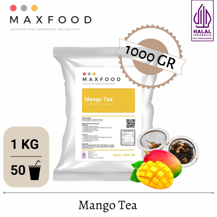 

Model Terkini MAXFOOD - Mango Tea/ Teh Mangga/ Bubuk Minuman Rasa Mangga Tea 1 Kg