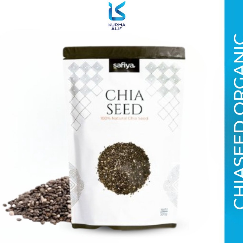 

★★★★★ Organic Black Chia Seed 1 Kg Premium Biji Chiaseed Original SAFIYA HERBAL