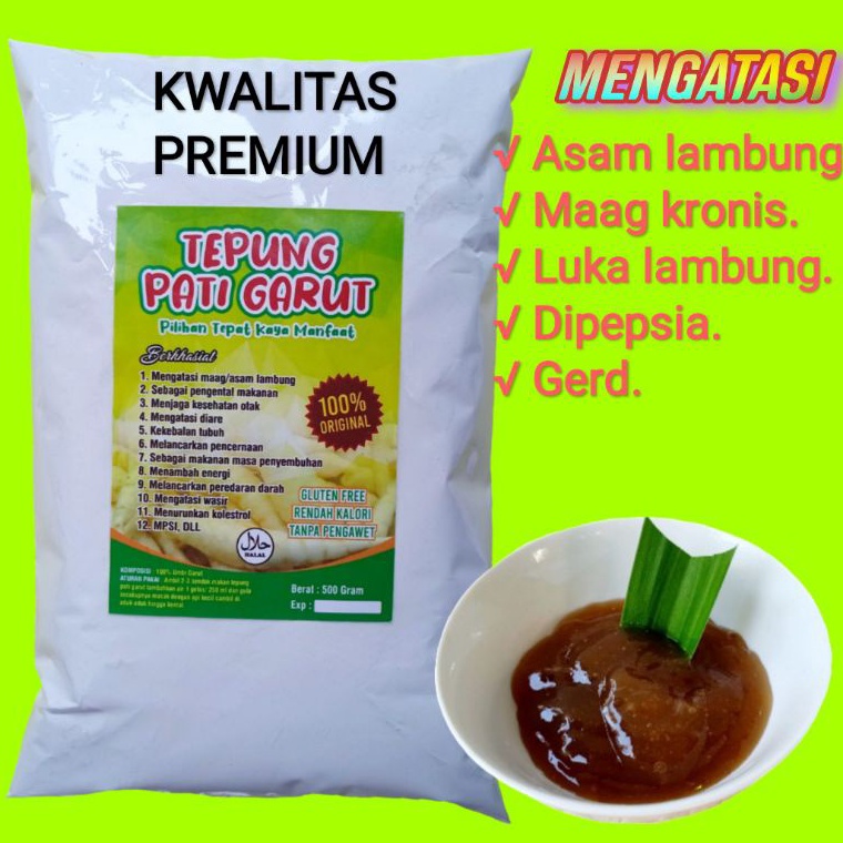 

[PRODUK 9MLZD50] Tepung Pati Garut Premium 1 Kg Tepung Garut Asli Obat Maag Asam Lambung 5135