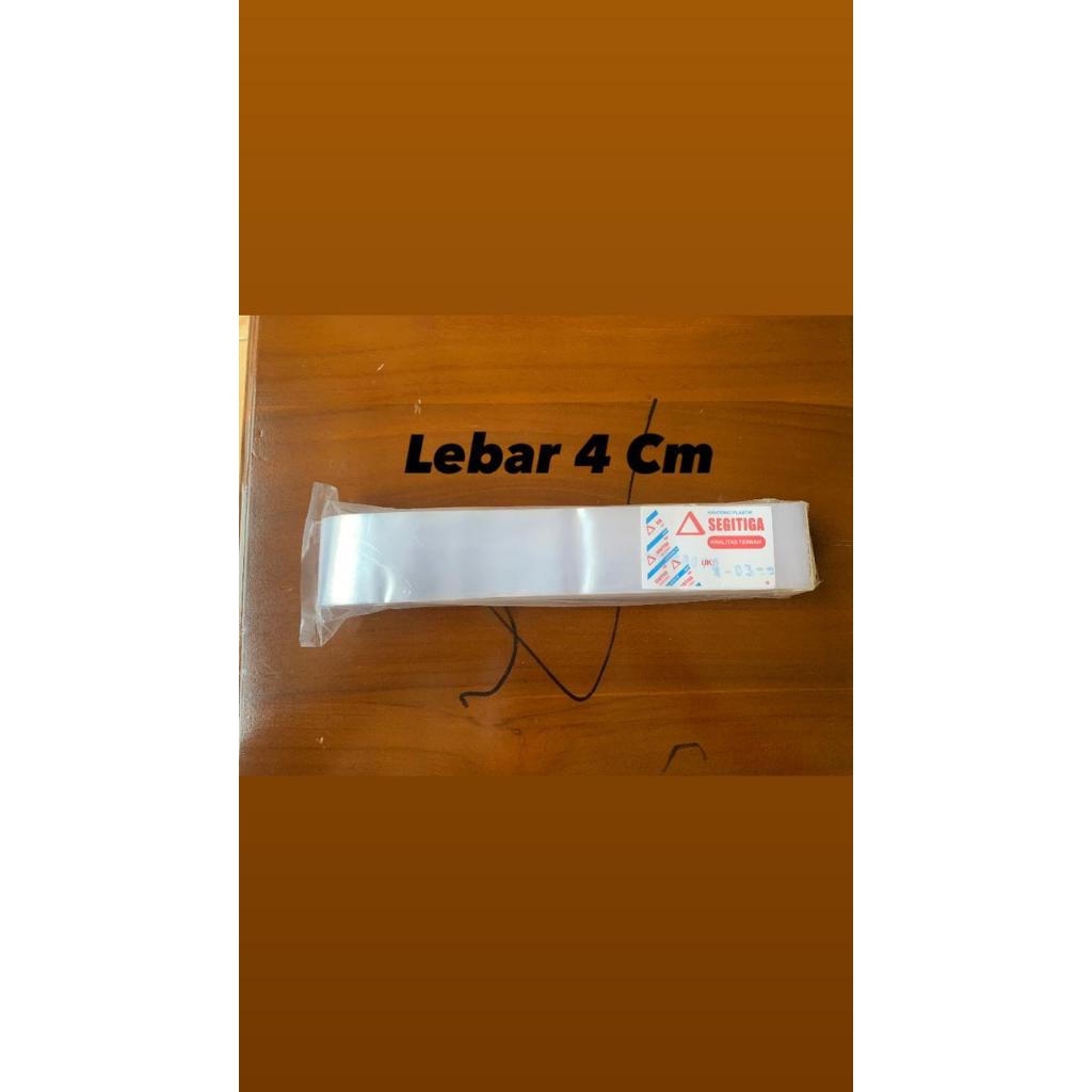 PLASTIK PP ROLL UKURAN LEBAR 4 Cm TEBAL 0.3 / PP ROLL TEBAL / PLASTIK PP FULL ROLL BENING UKURAN 4 -