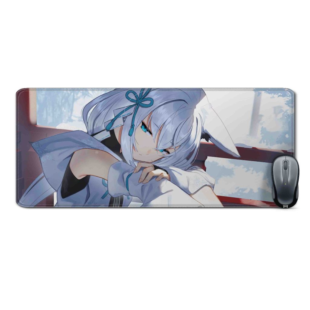 Deskmat mousepad extended anime vtuberSHIRAKAMI FUBUKI SWEET-HOLO JPmaterial Rubber