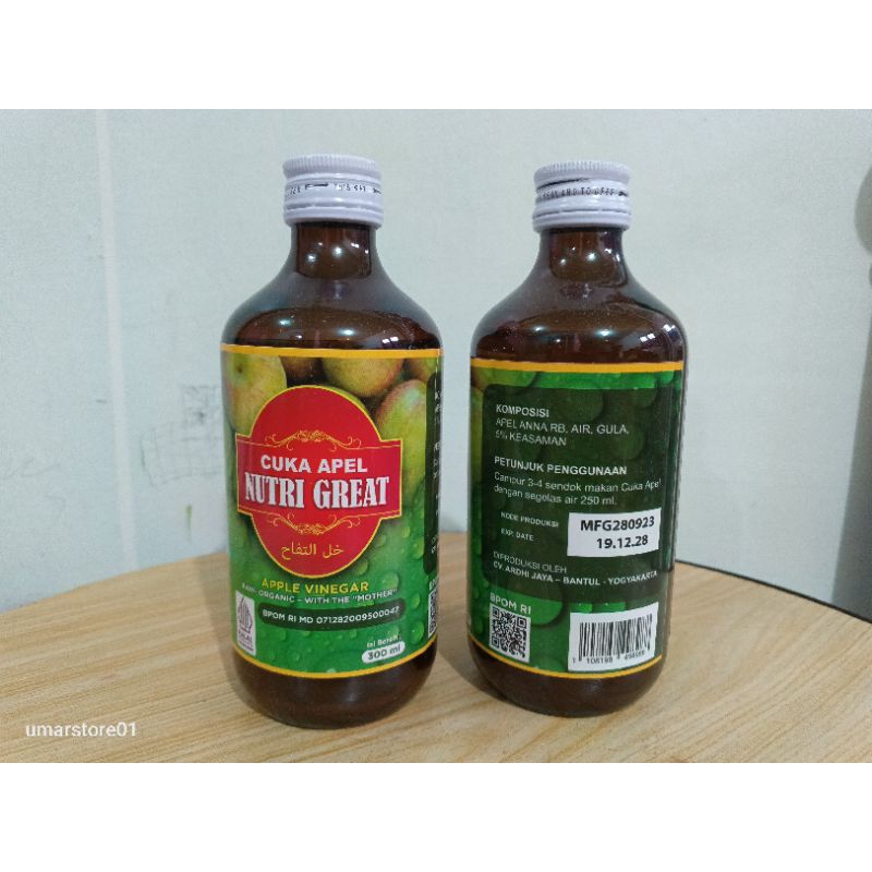 

CUKA APEL NUTRI GREAT 300 ml ORIGINAL Banjarmasin