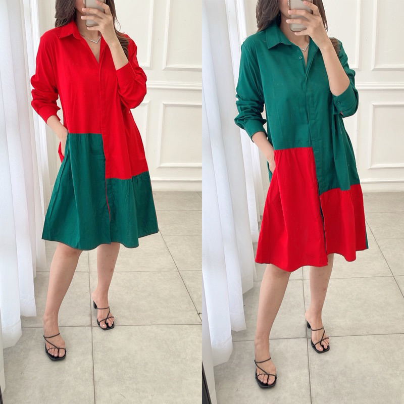 DRESS NATAL WANITA | DRESS WANITA