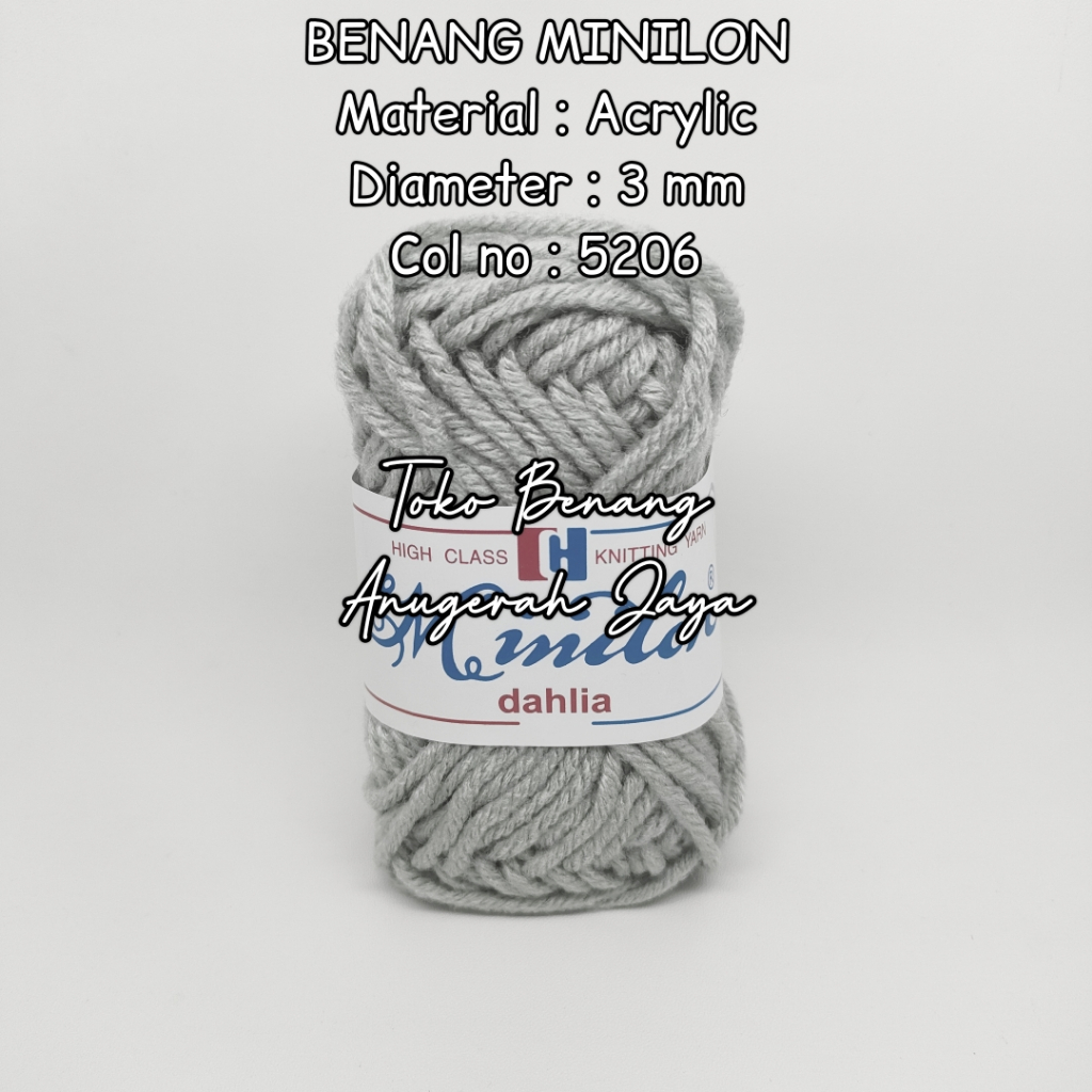 Benang Rajut Karpet / Benang Wol Besar / Benang Rajut Minilon no 5206