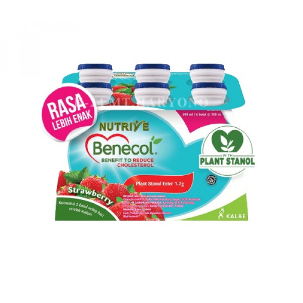 

Benecol Yogurt Strawberry 600 ml (6 botol @100 ml)