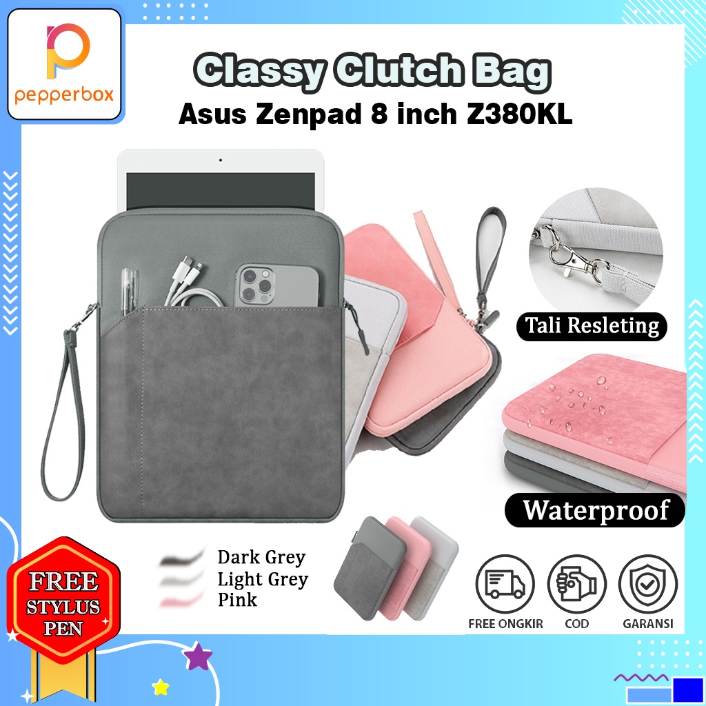 Asus Zenpad 8 inch Z380KL Soft Sleeve Pouch Korean Style Clutch Tab Case