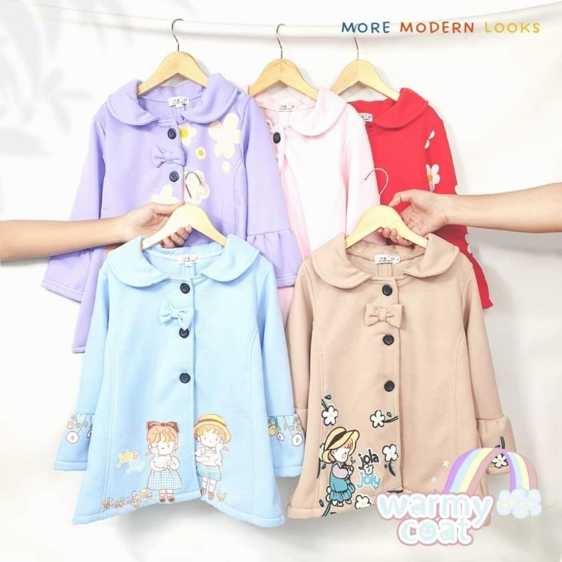 Jaket Anak Perempuan/Sweater Anak Perempuan/Coat Anak Perempuan/Coat Ala Korea/Warmy Coat Jola Joly
