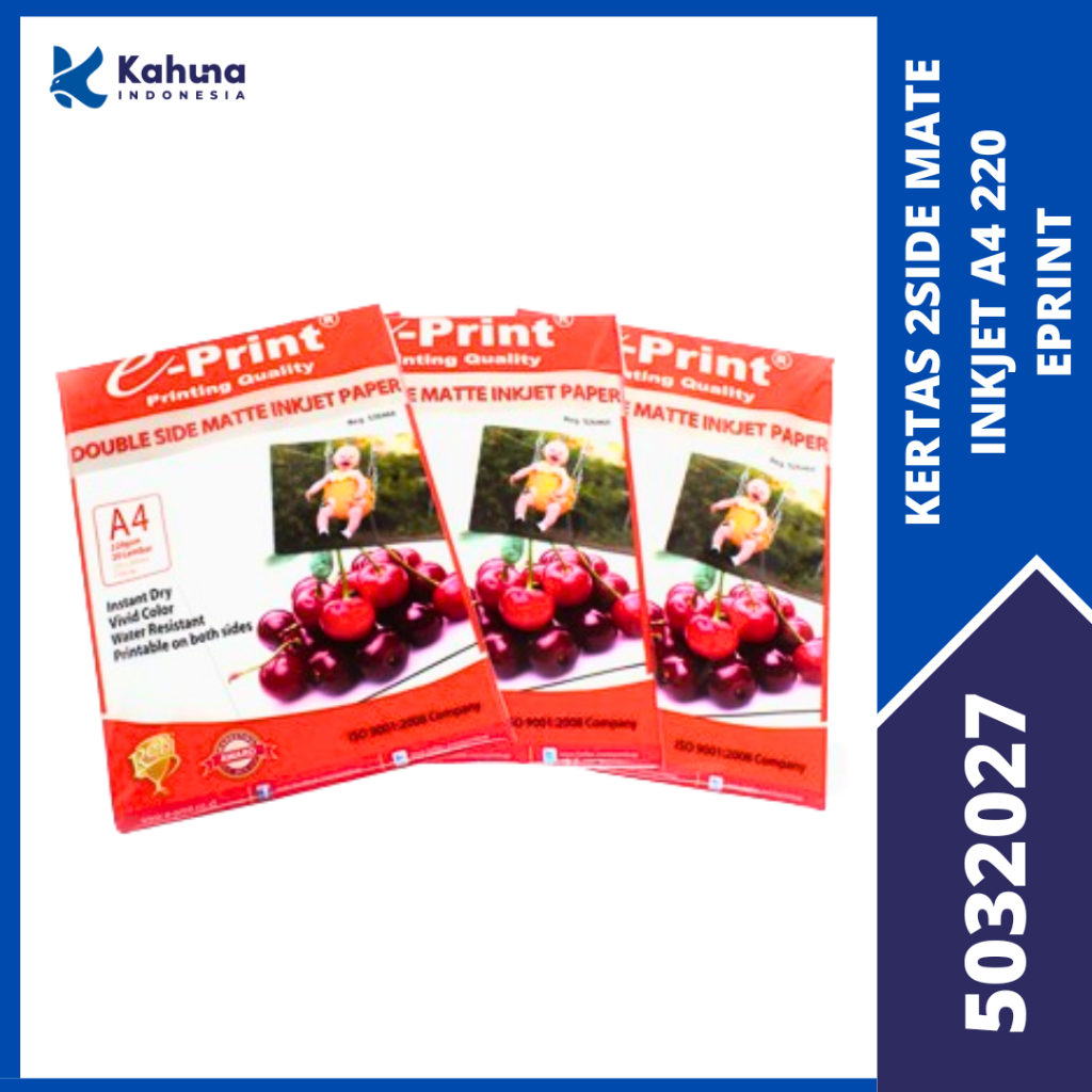 

PAPER / KERTAS 2SIDE MATE INKJET A4 220 EPRINT [5032027]