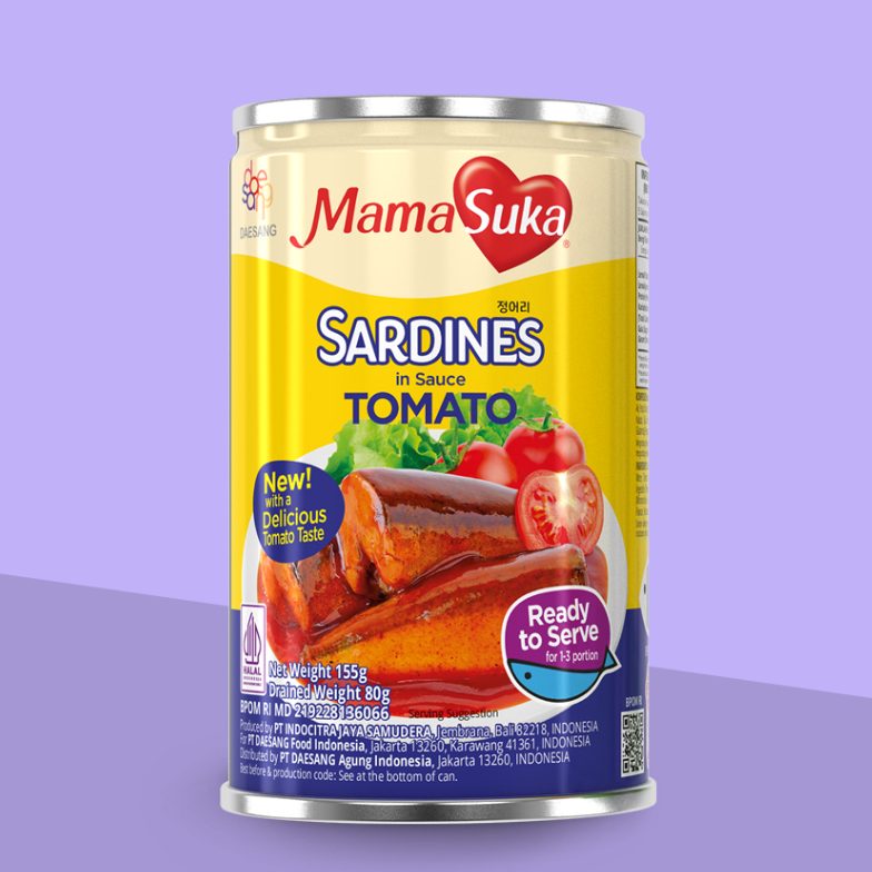 

MAMASUKA Sarden Tomato 155 g (kecil)