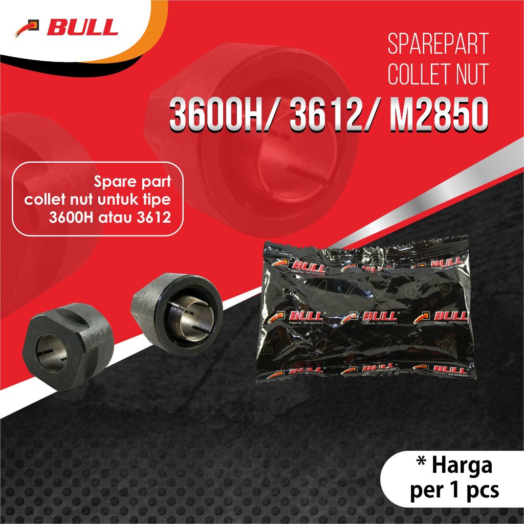 Spare part Bull Collet nut 3600H/ 3612/ M2850