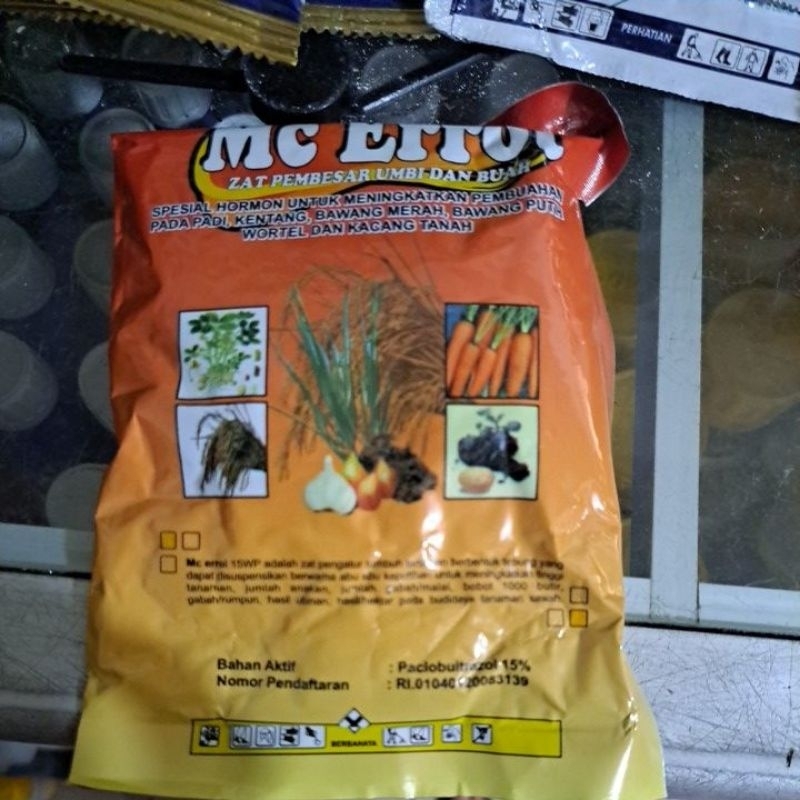Mc Errol 15wp 100g zpt bagus untuk umbi dan buah serta merangsang pertumbuhan