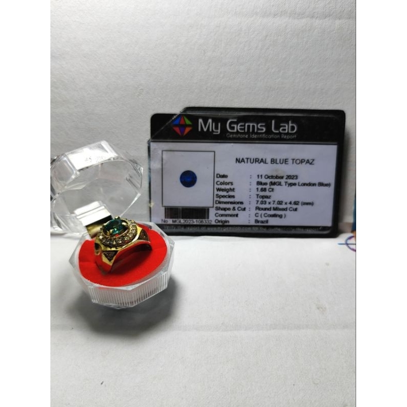 Blue topaz london+ memo mewah
