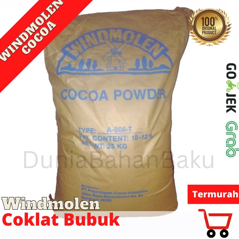 

91 COKLAT BUBUK WINDMOLEN COCOA POWDER 1KG ASLI 100% | Kemasan ALU Harga ⌒