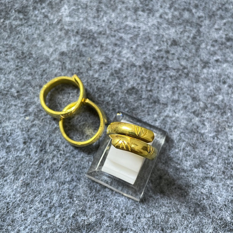 Cincin Koin Ukir Nanas Melingkar