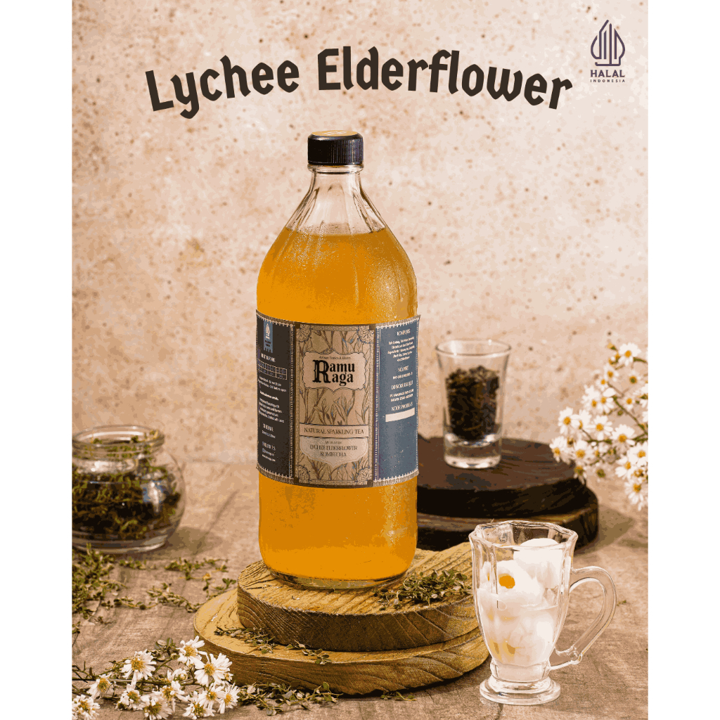 

Kombucha lychee elderflower - 1 Liter