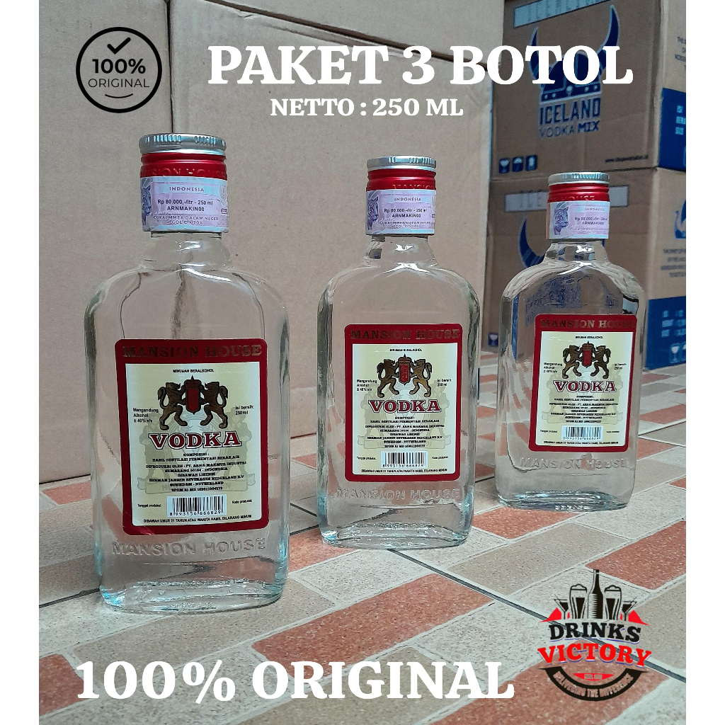 

( Paket 3 ) Minuman Bersoda Vod Podka 0,25 Liter