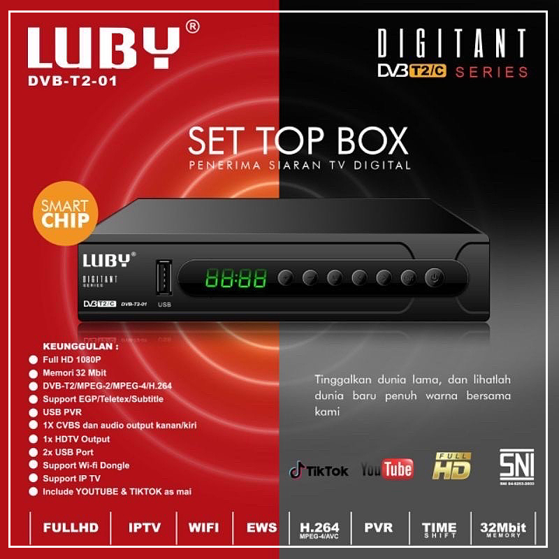 LUBY DIGITAL DVB-T2-01 SET TOP BOX