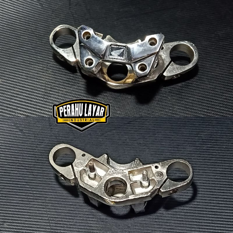 T segitiga atas ninja chrome set raiser pengunci stang cbr led new / segitiga atas Kawasaki ninja fu
